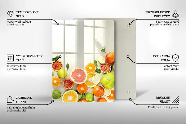 Induction hob protector Fruits citruses
