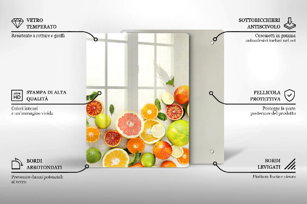 Induction hob protector Fruits citruses