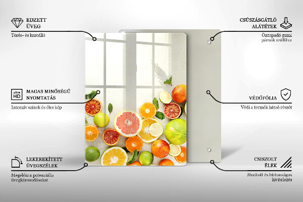 Induction hob protector Fruits citruses