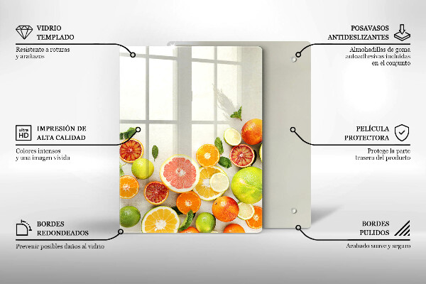 Induction hob protector Fruits citruses