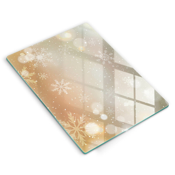 Induction hob protector Snowflakes