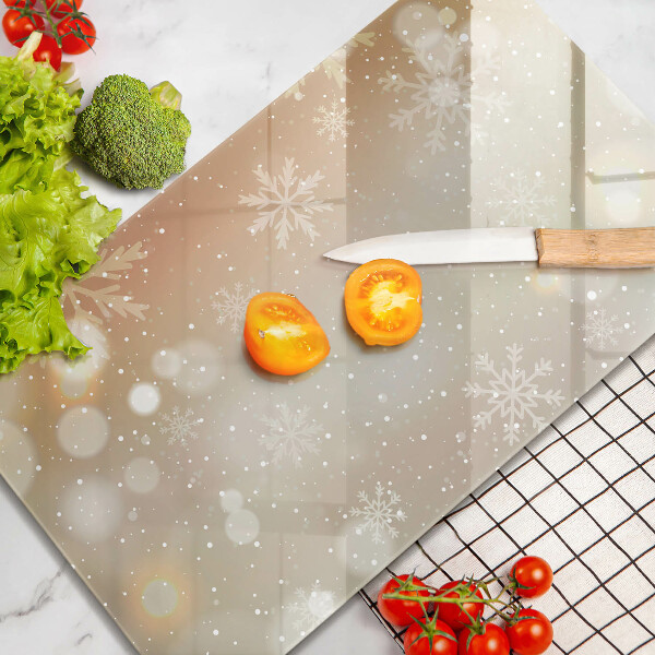 Induction hob protector Snowflakes