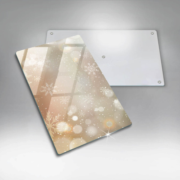 Induction hob protector Snowflakes