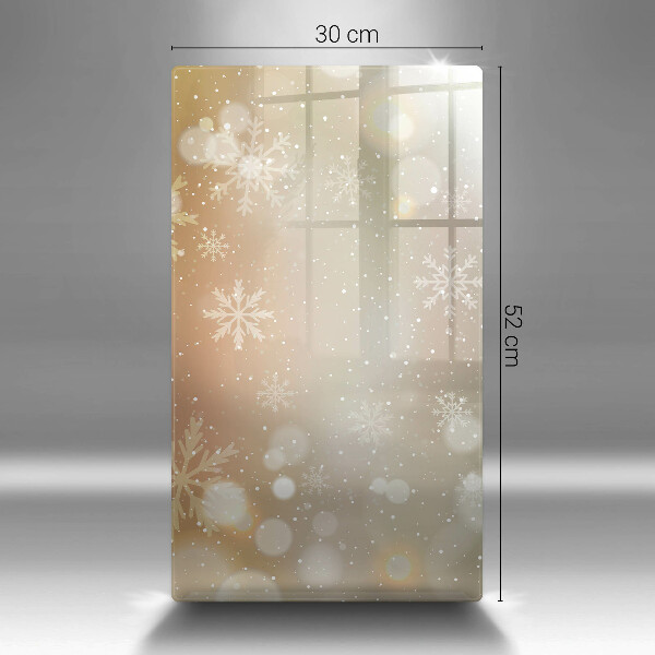 Induction hob protector Snowflakes