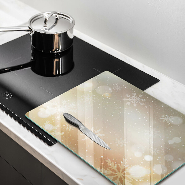Induction hob protector Snowflakes