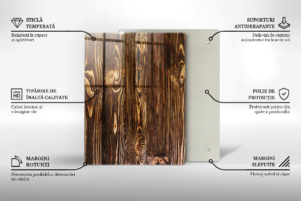 Induction hob protector Wood texture