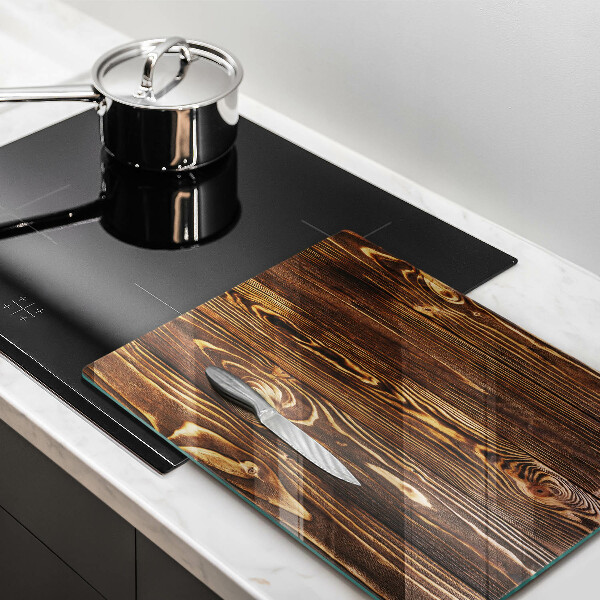 Induction hob protector Wood texture
