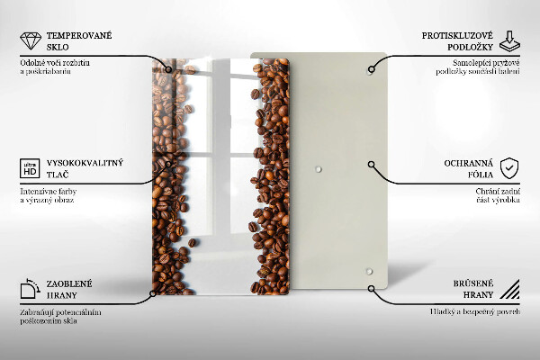 Induction hob protector Grain coffee