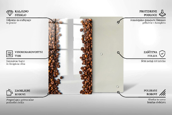 Induction hob protector Grain coffee