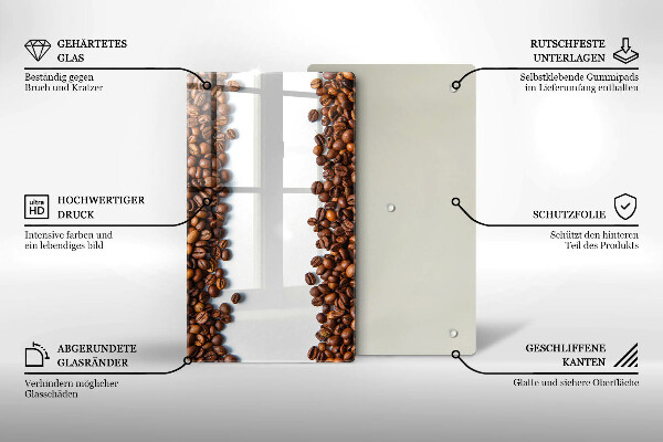 Induction hob protector Grain coffee