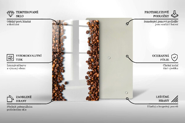 Induction hob protector Grain coffee