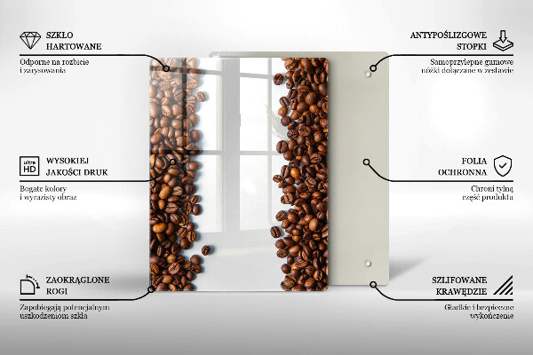 Induction hob protector Grain coffee