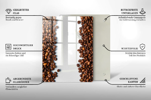 Induction hob protector Grain coffee