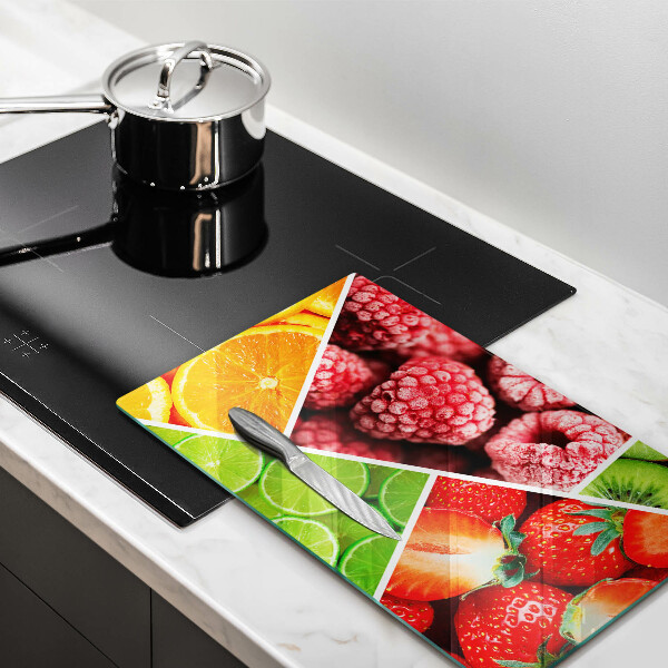 Induction hob protector Colorful fruit