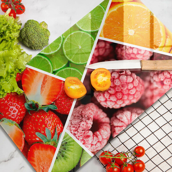 Induction hob protector Colorful fruit