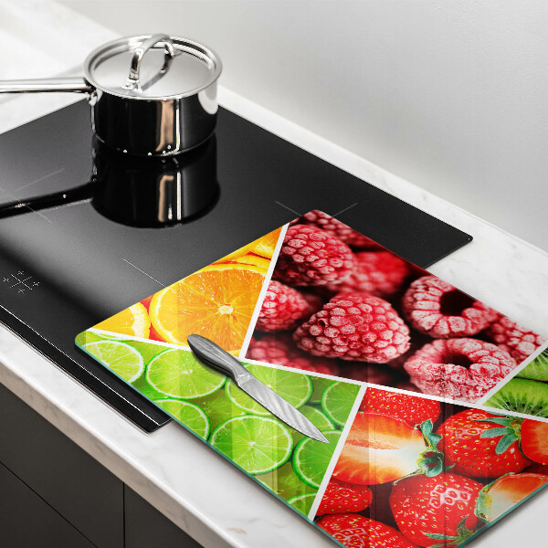 Induction hob protector Colorful fruit