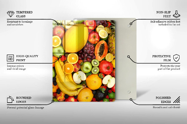 Induction hob protector Fruit collection