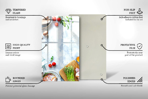 Induction hob protector Ingredients in the kitchen
