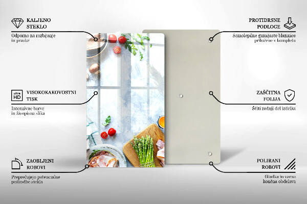 Induction hob protector Ingredients in the kitchen