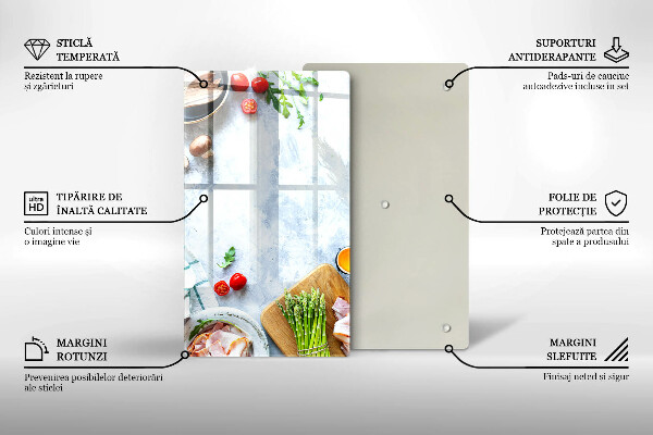 Induction hob protector Ingredients in the kitchen