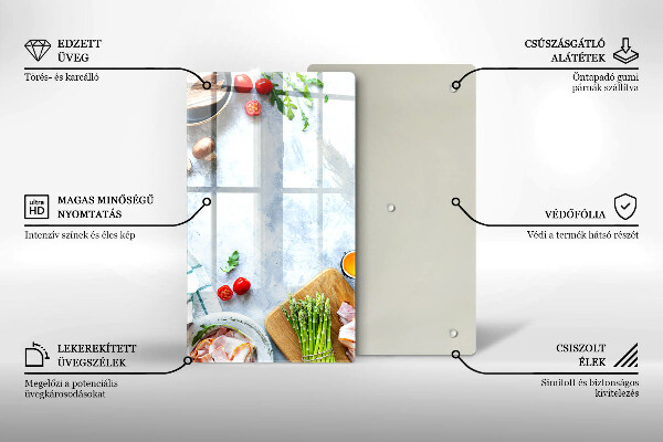 Induction hob protector Ingredients in the kitchen
