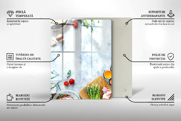 Induction hob protector Ingredients in the kitchen