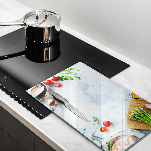 Induction hob protector Ingredients in the kitchen