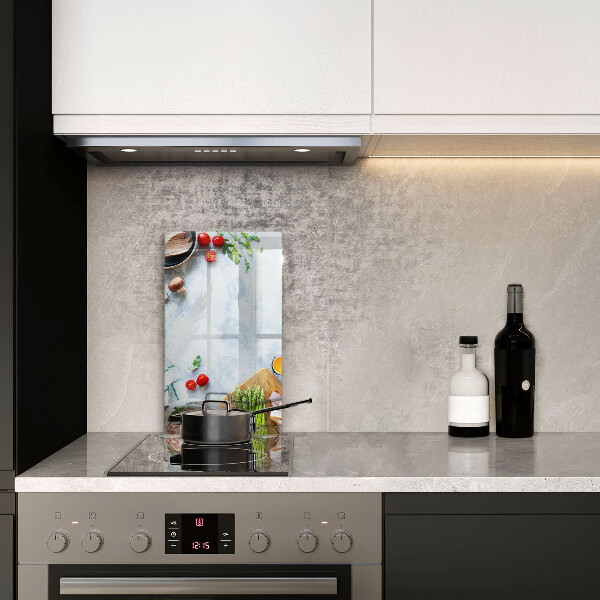 Induction hob protector Ingredients in the kitchen