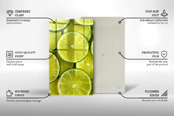 Work surface savers Lime slices