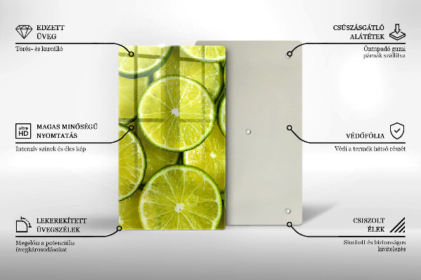 Work surface savers Lime slices