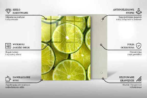 Work surface savers Lime slices