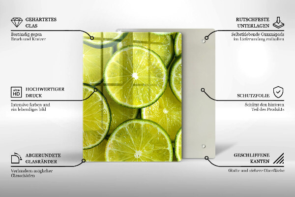 Work surface savers Lime slices
