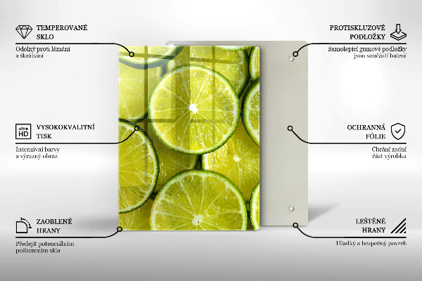 Work surface savers Lime slices