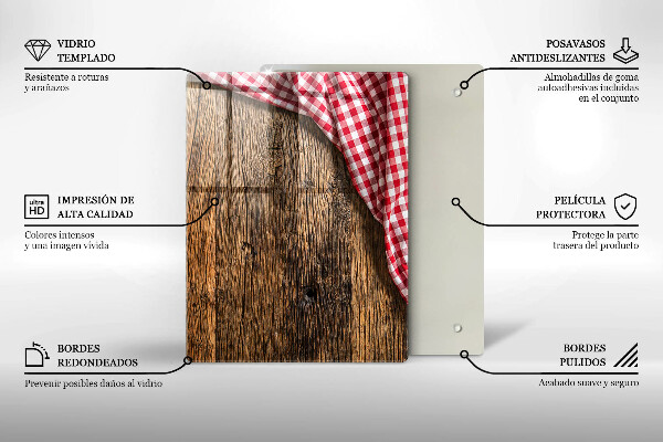 Work surface savers Wooden table