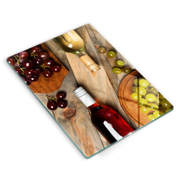 Work surface savers Bottles of wine and grapes