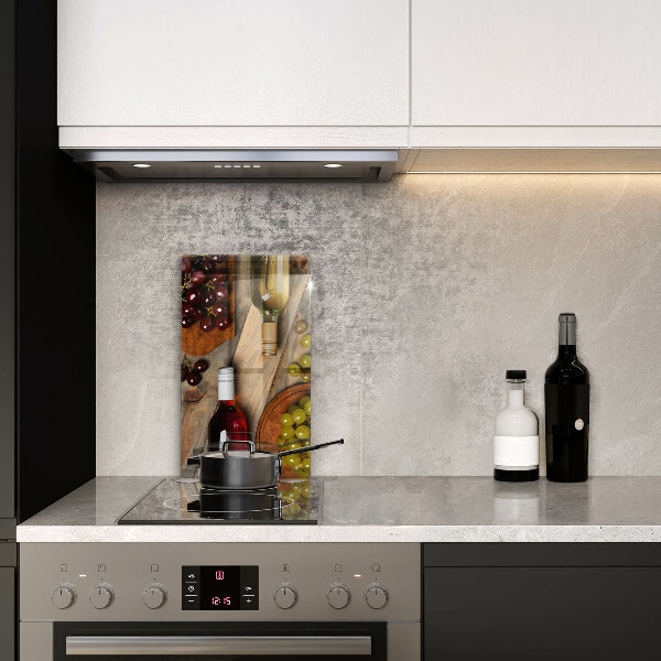 Work surface savers Bottles of wine and grapes