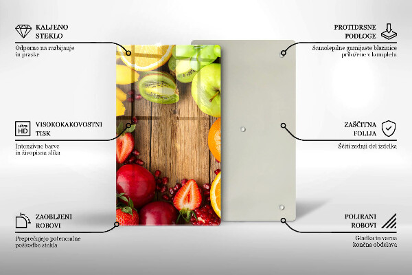 Work surface savers Fresh fruit