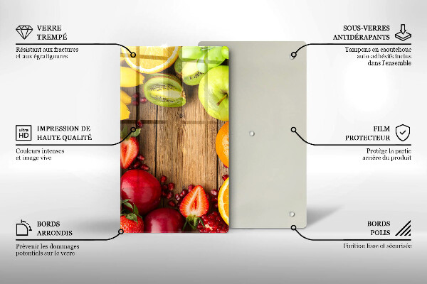 Work surface savers Fresh fruit