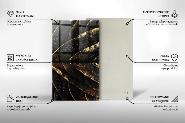 Work surface savers Golden leaf