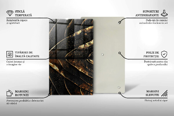 Work surface savers Golden leaf