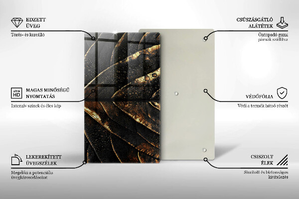 Work surface savers Golden leaf