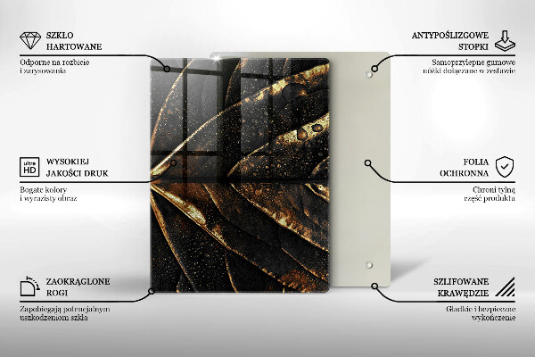 Work surface savers Golden leaf