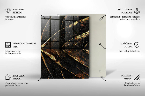 Work surface savers Golden leaf