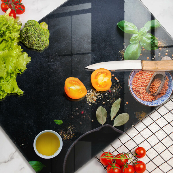 Work surface savers Spices with spices