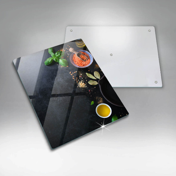 Work surface savers Spices with spices