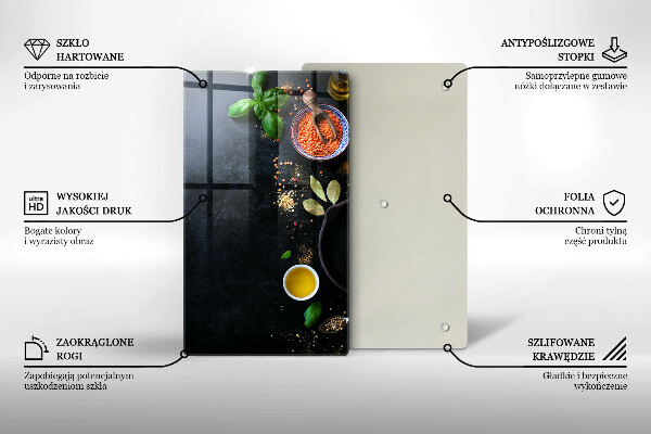 Work surface savers Spices with spices