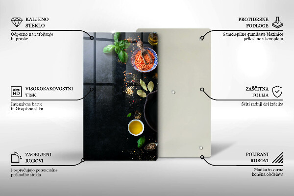 Work surface savers Spices with spices