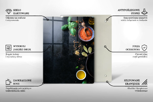 Work surface savers Spices with spices