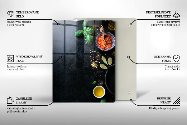 Work surface savers Spices with spices