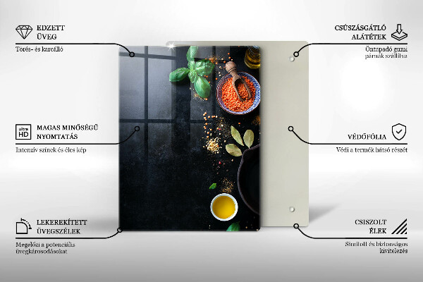 Work surface savers Spices with spices